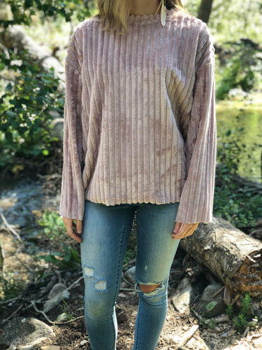 The Lacey Blush Sweater
