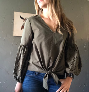 Olive Love Top